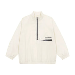 Aimé Leon Dore Nylon Half-Zip Pullover - Cream