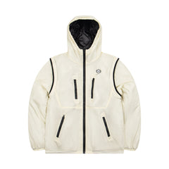 Aimé Leon Dore Convertible Hooded Puffer Jacket - Off-White