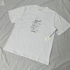 Aimé Leon Dore Line Art Graphic Tee - White