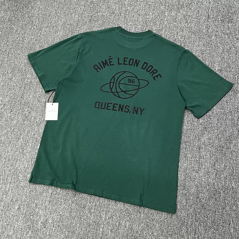 Aimé Leon Dore Queens Basketball Graphic Tee - Green